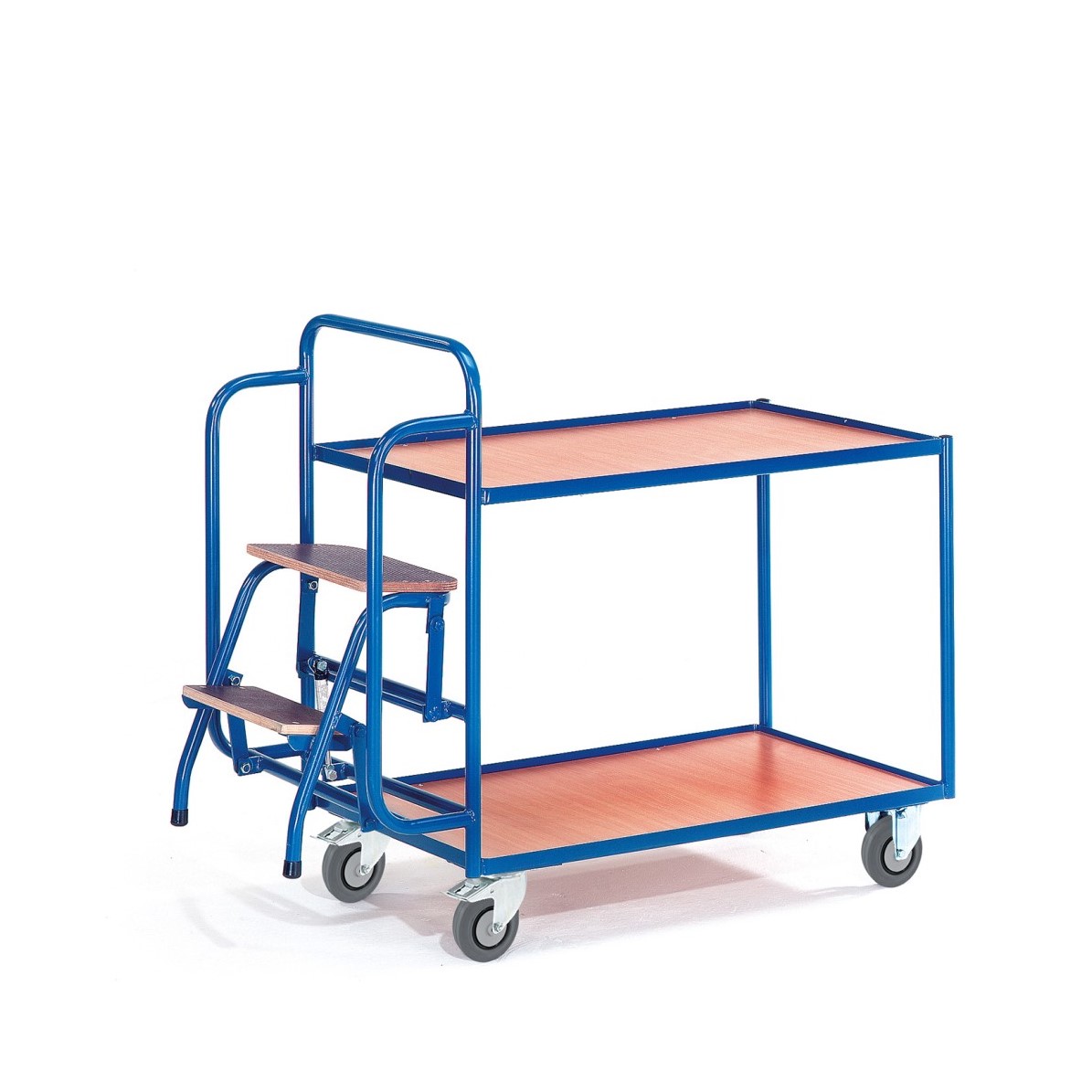 Tischwagen mit Trittstufen (2 Etagen)